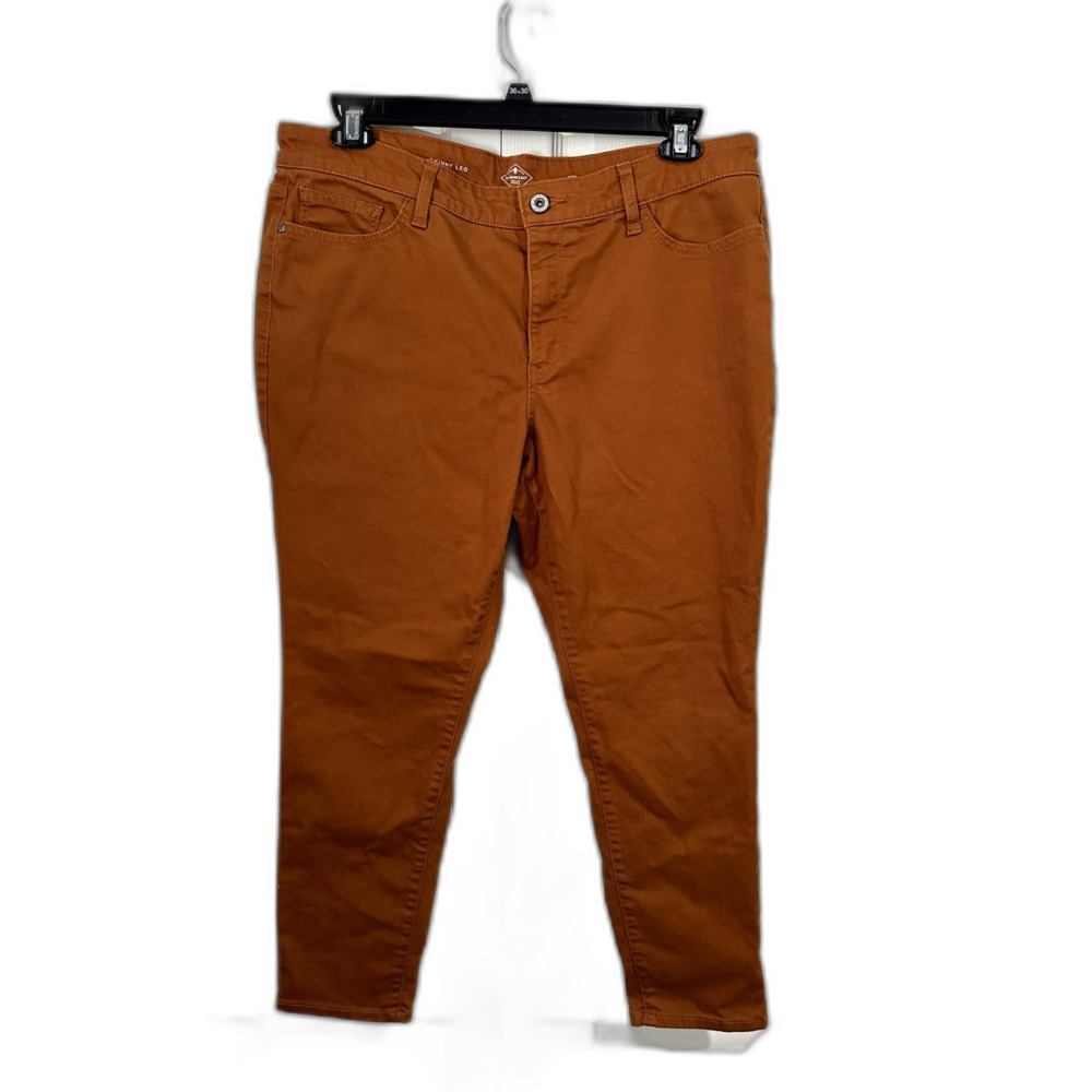 St John's Bay Petite camel color jeans size 16p
